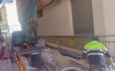 Continúan las obras de renovación de las redes de agua potable y adoquinado en la calle Emilio Mora