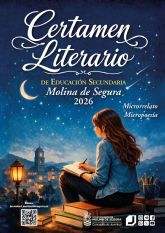La Concejalía de Juventud de Molina de Segura convoca la 35 edición del Certamen Literario de Educación Secundaria 2026 en las modalidades de microrrelato y micropoesía
