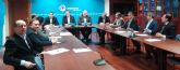Los responsables de la elaboracion de la ponencia 'Region de Murcia, espacio de libertad economica' mantienen una reunion con los decanos de los colegios profesionales de la region
