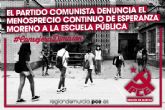 El Partido Comunista denuncia el menosprecio continuo de Esperanza Moreno a la Escuela Pública