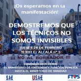Técnicos sanitarios de toda Espana se manifestarán manana en Madrid