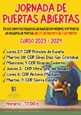 Jornadas de puertas abiertas en los centros educativos del municipio