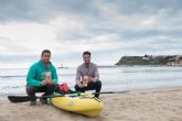 Nuevas rutas turísticas en kayak por la bahía de Mazarrón