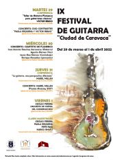 El Festival de Guitarra 'Ciudad de Caravaca' reúne a consagrados músicos y compositores a nivel internacional
