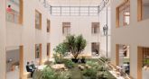Lamas oscilantes y textiles crear�n un atrio bioclim�tico en el edificio central del Campus de Alfonso XIII