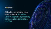 Akkodis, nombrada líder en el informe Provider Lens™ Digital Engineering Services 2026 publicado por ISG