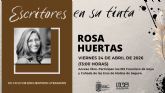 Rosa Huertas cierra el Ciclo Escritores en su tinta 2026 de Molina de Segura el viernes 24 de abril