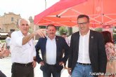 El candidato a la Presidencia de la Comunidad de la Regin de Murcia por el PSRM-PSOE, Diego Conesa, visita Totana