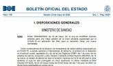 EL BOE publica la orden por la cual toda la provincia de Murcia pasa a la fase 2