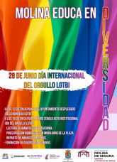 Molina Educa en Diversidad, lema del Orgullo LGTBI 2021 en Molina de Segura