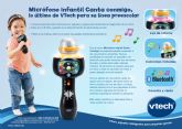 Micrfono infantil Canta conmigo, lo ltimo de VTech para su lnea preescolar