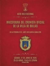 Bullas celebra este s�bado el acto de investidura de su nuevo Cronista Oficial