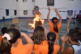 El colegio Divino Maestro concluye su proyecto de homenaje al Raspajo quemando su Alca Acho
