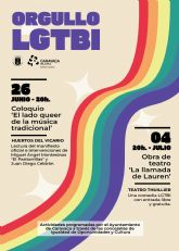 El Ayuntamiento de Caravaca programa actividades culturales sobre la igualdad y el respeto a la diversidad por el D�a Internacional del Orgullo LGTBI