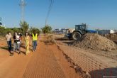 Avanzan a buen ritmo las obras de urbanizacin de los accesos al futuro colegio de La Aljorra