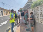 ltimos trabajos para la finalizacin de las obras de renovacin de la red del agua para el consumo humano y alcantarillado en varias calles del Barrio San Miguel