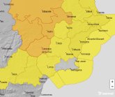 Fenmenos adversos de nivel naranja por lluvias y tormentas en la Regin de Murcia para manana