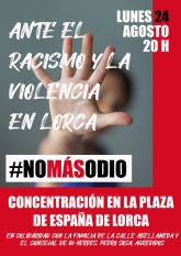 IU-Verdes Lorca participará en una concentración en repulsa por la agresión contra una familia marroquí y el concejal Pedro Sosa