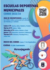El Ayuntamiento de Caravaca oferta ms de 1.600 plazas para las Escuelas Deportivas Municipales 2023/24