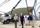 La nueva cubierta de la pista polideportiva del colegio pblico de El Bojar estar lista en octubre para sus 191 escolares