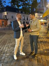 Juan Andrés Torres, Secretario General del PSOE de Águilas mantiene un encuentro con el Secretario General del PSOE de París, Pedro Iniesta, en la capital francesa
