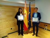 Dos estudiantes de Turismo de la UCAM, premios nacionales de la Asociacin Española de Normalizacin