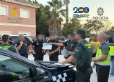 Operativo de seguridad desplegado en Alhama de Murcia