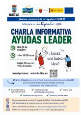 Charla informativa sobre la nueva convocatoria de ayudas LEADER