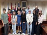 El Ayuntamiento de �guilas recibe al alumnado participante en los programas de intercambio de los IES Alfonso Esc�mez y Europa