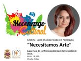 La psicóloga Cristina Carmona imparte la charla 'Necesitamos arte'