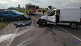 Servicios de emergencia intervienen en un accidente de tráfico con dos heridos graves en N-340 Totana
