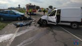 Servicios de emergencia intervienen en un accidente de trfico con dos heridos graves en N-340 Totana