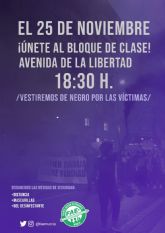 El sindicato estudiantil llama a la comunidad educativa murciana a participar del 25N