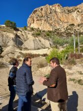 La Comunidad invierte 265.000 euros en evitar desprendimientos de rocas en las laderas de los montes en Ulea