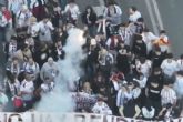 Polica Local de Cartagena localiza con drones a aficionados con bengalas en los aledanos del estadio Cartagonova