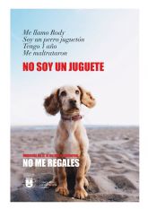 'No soy un juguete', la campaña de concienciación del Ayuntamiento de Caravaca para prevenir la compra irresponsable de animales en Navidad