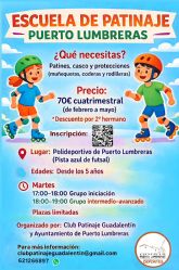 La oferta deportiva en Puerto Lumbreras sigue creciendo con la creación de una Escuela de Patinaje