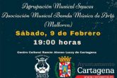 La Agrupación Musical Sauces actuará en un concierto conjunto con la Banda de Música de Artá de Mallorca