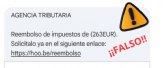 No, la Agencia Tributaria no te reembolsa 263 euros, se trata de otro fraude