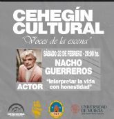Cehegín despide el ciclo “Voces de la Escena” con Nacho Guerreros como invitado estrella