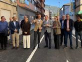 El Plan de Obras de la Comunidad renueva de forma integral la primera fase de una de las calles más importantes de Cehegín