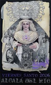 Del interior de San Gregorio al corazón del pueblo,el cartel que despierta la Cuaresma en Alcalá del Río