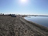 El Ayuntamiento regenera las playas del Mar Menor para recuperar la pérdida de arena por las lluvias