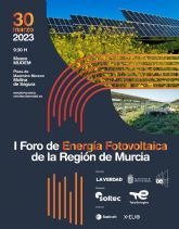 Molina de Segura acoge el I Foro de Energía Fotovoltaica de la Región de Murcia 2023 el jueves 30 de marzo