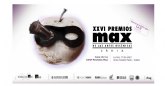 Los Max del por-venir, lema de los 26o Premios de las Artes Escénicas - Cádiz