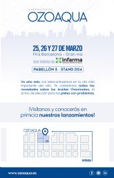 Laboratorios Ozoaqua acude a Infarma 2025 con grandes novedades en I+D+i en el �mbito de la salud y la farmacia