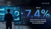 Solo el 7,4% de las empresas espa&ntilde;olas alcanza un nivel avanzado de automatización