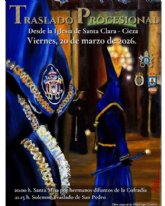 El traslado procesional de San Pedro sale este viernes desde la iglesia de Santa Clara hasta la Casa Museo de la Semana Santa
