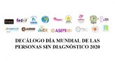 Decálogo Día Mundial de las Personas sin Siagnóstico 2020