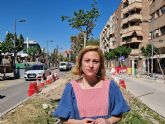 Elvira Medina denuncia al Seprona el 'arboricidio' de las moreras de la calle Industria